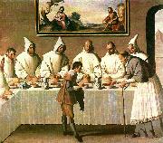 Francisco de Zurbaran st, hugo in the refectory painting